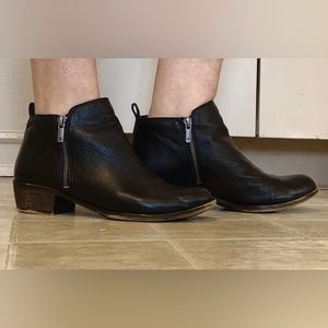 Lucky Brand Black Leather Ankle Boots